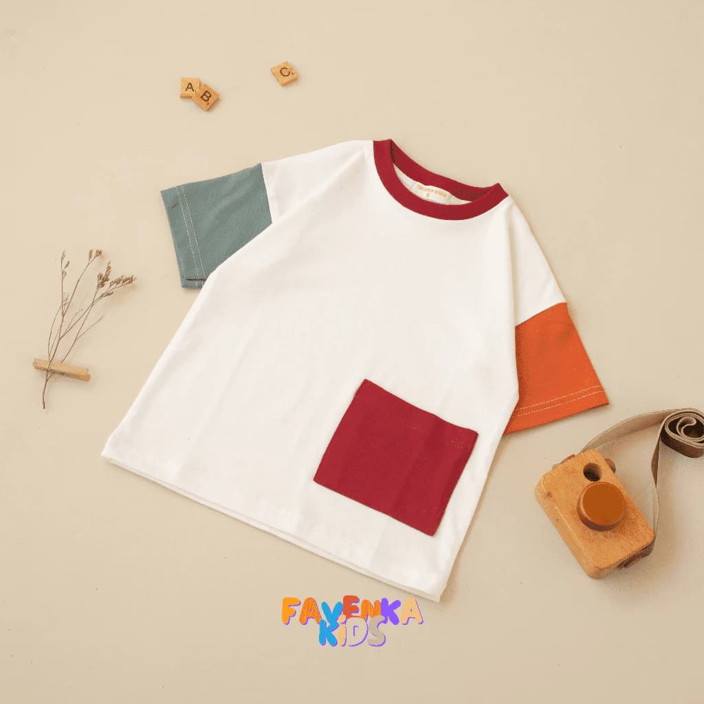 FavenkaKids Kaos Colorblock Anak Unisex - Image 4