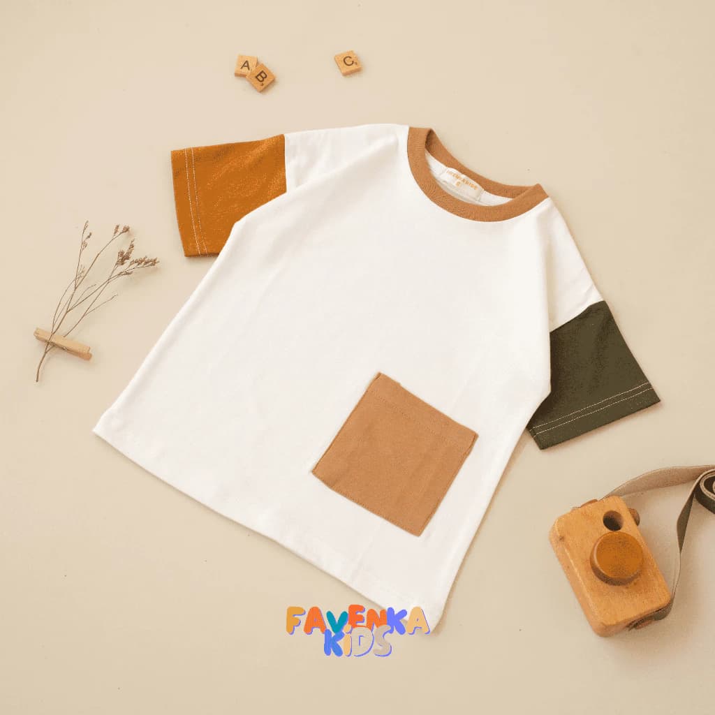 FavenkaKids Kaos Colorblock Anak Unisex - Image 5