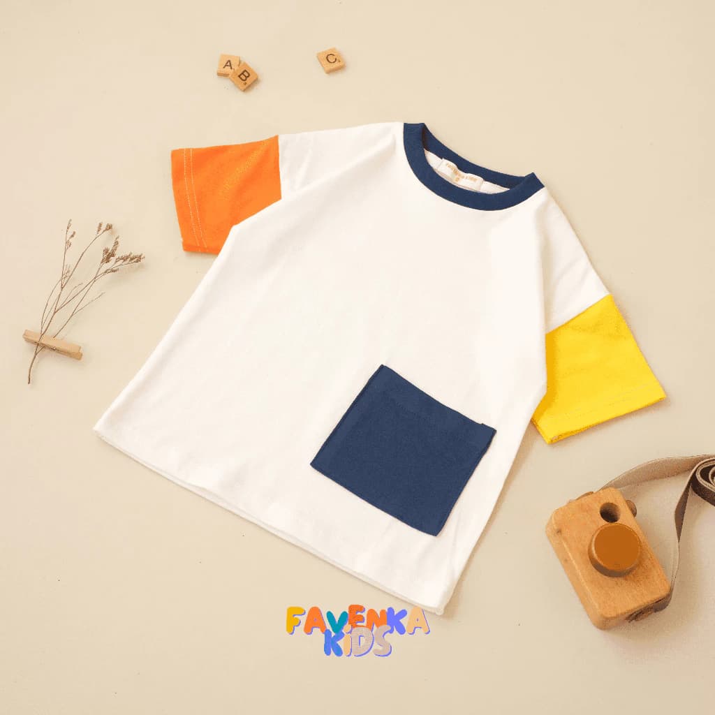 FavenkaKids Kaos Colorblock Anak Unisex - Image 3